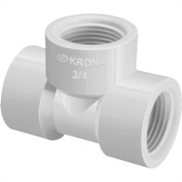 Tee Branco Krona Rosca Rosca Rosca 3/4'' 300 - Kit C/20 