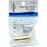 Visor Para Porta Brasfort Dourado 8535