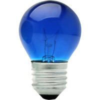 Lampada Bolinha Brasfort 15Wx127V Azul 8480 - Kit C/25 