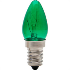 Lampada Chupeta Brasfort 07Wx220 Verde E14 8504 - Kit C/25 