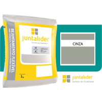 Rejunte Juntalider 1Kg Cinza  - Kit C/20 