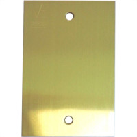 Placa Piso Latao 4X2 Cega Pl4200