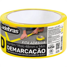 Fita Demarcacao Solo Adelbras 48X14M Amarela 