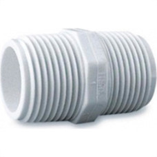 Niple Branco Amanco Rosca/Rosca 1/2'' X 1/2'' 11758 - Kit C/20 