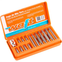 Chave Torx Waft T20At55 Com Adaptador 15Pecas 6233