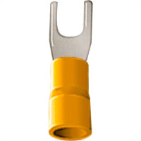 Pre-Isolado Crimper Forquilha 4/6 Amarelo M 6 6951  100pcs Fr2496