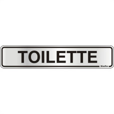 Placa Sinalizacao Aluminio 05X25 ''Toilette'' 100Ap