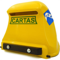 Caixa Carta Power Plastica Gradil ''Correio''Amarela 22-1-Am