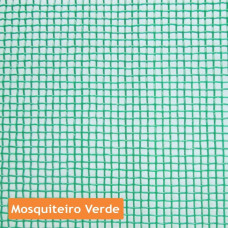 Tela Mosquiteira Nylon Pesada Lahuman Verde 150Mx50M 