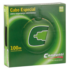 Fio Cabo Manga 3 Vias Camera Sem Audio Branco 100M 