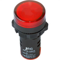 Sinaleiro Jng ''Led'' Plastico Ad16-22 220V Vermelho 52071 - Kit C/10 