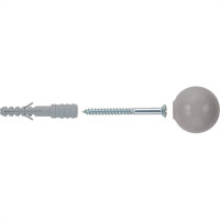 Batedor Porta Fischer Bola Cinza Com 15 Pecas 600371