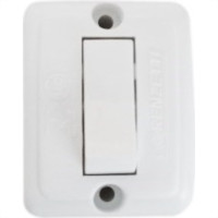 Interruptor Externo Lorenzetti Retangular Branco 1063-B-N