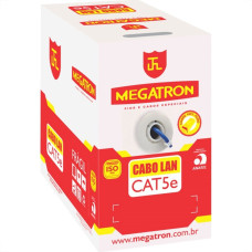 Fio Cabo Rede Megatron Cat5E 4Pares 305M Azul 2581