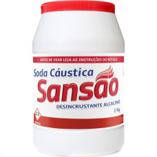 Soda Caustica Escama 1Kg Sansao Pote 2002