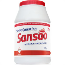 Soda Caustica Escama 500G Sansao Pote 2003 - Kit C/12 