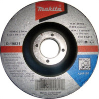 Disco Desbaste Makita Ferro 4.1/2 X 7/8 D-19831-5 - Kit C/5 