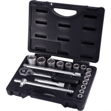Soquete Waft Sextavado Com Catraca 1/2'' Com 18Pecas 6342