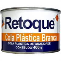 Massa Plastica Retoque 400G Branca 18 - Kit C/12 