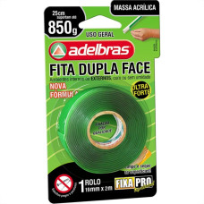 Fita Dupla Face Adelbras Interna Externa 19 X 2M 