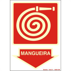 Placa Sinalizacao Pvc 20X30 ''Hidrante Mangueira'' 250Bp