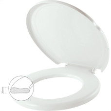 Assento Sanitario Herc Prime Almofadado Branco 2385