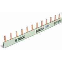 Barramento Steck Monofasico 12 Disjuntores Din 80A S1F210B