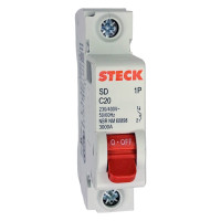 Kit C/3 - Disjuntor Steck Din Unipolar 20A Sd61 C Sdd61C20