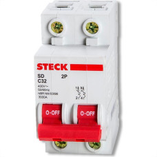 Disjuntor Steck Din Bipolar 10A Sd62 C Sdd62C10