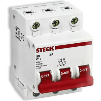 Kit C/3 - Disjuntor Steck Din Tripolar 16A Sd63 C Sdd63C16