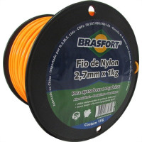 Fio De Nylon Brasfort Redondo 2,7Mm/150M 1Kg 7541