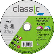 Disco De Corte Para Ferro Norton 4.1/2 X 1/8 X 7/8 