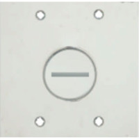 Placa Piso Inox 4X4 Para 1 Rosca Pi44Ro