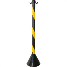 Pedestal Pvc 90Cm Prosafety Preto/Amarelo Wps1932