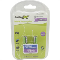 Pilha Recarregavel Flexgold Palito ''Aaa'' 2 Pecas 1100Mah Fx-Aaa11B2