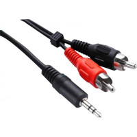 Cabo Audio/Video 2Rca+1P2 Stereo 1,8M 1013 - Kit C/10 