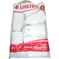 Pino Femea 2 Polos Luster Branco 2077 - Kit C/10 