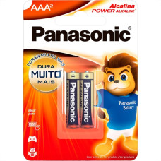 Pilha Panasonic Alcalina Palito Aaa Cartela 2 Pecas Lr03Xab/2B192