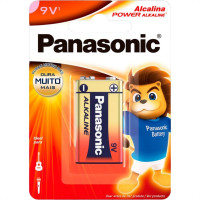 Pilha Panasonic Alcalina Bateria 9V Com 1 Peca 6Lf22Xab/1B24