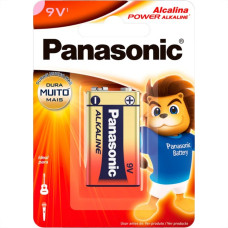 Pilha Panasonic Alcalina Bateria 9V Com 1 Peca 6Lf22Xab/1B24