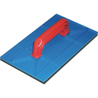 Desempenadeira Pvc Zumplast 17X30 Com Borracha Azul 2268