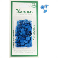 Percevejo Thomsen Azul Cartela Com 100 Pecas Pc-034