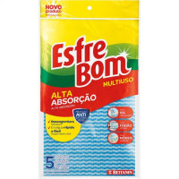 Pano Limpeza Esfrebom/Sekito Multiuso Azul Blister 49055