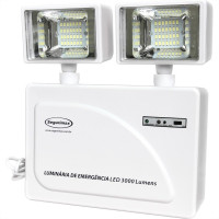 Luminaria Emergencia Led Segurimax 3000 Lumens 2 Farois 24777