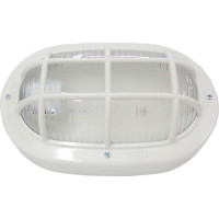 Luminaria Tartaruga Pvc Ilumi Oval Branca 16110