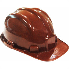 Capacete Com Carneira Plastcor Plastico Marrom 