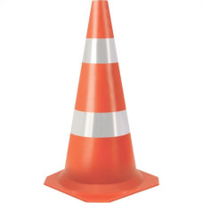 Cone Flexivel Plastcor Plastico Refletivo Laranja 50Cm 