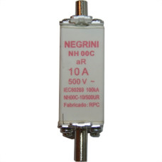 Fusivel Nh Negrini Ultra Rapido 00/ 10A Nh-Ooc-10/500Ur