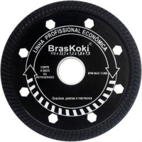 Disco Diamantado Braskoki 110Mm Turbo Jet Preto Seco Agua 