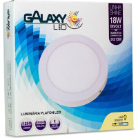 Luminaria Led Plafon Galaxy Externo Redondo 18W 3000K 20,4Cm 2009S